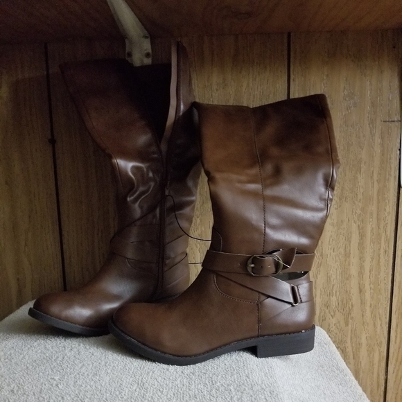 Style and Co Madixe Brown Riding boots NWT Sz 5.5 - Picture 6 of 8